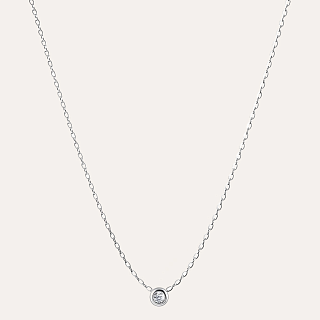 Collier en argent avec zircone cubique