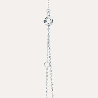 Collier en argent avec zircone cubique