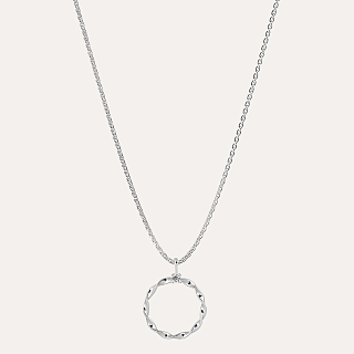 Collier en argent avec zircone cubique